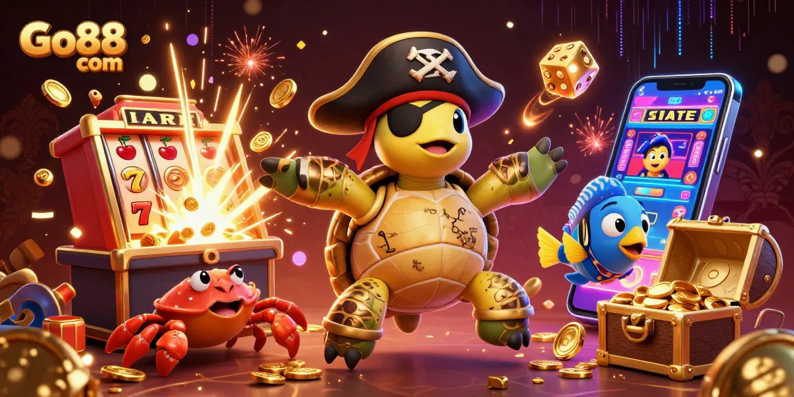 Spin and win at Go88 com with vibrant casino elements and engaging characters.