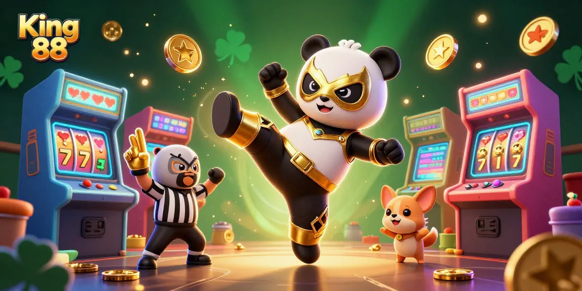Experience King 88 with exciting games and vibrant action in a colorful casino scene.