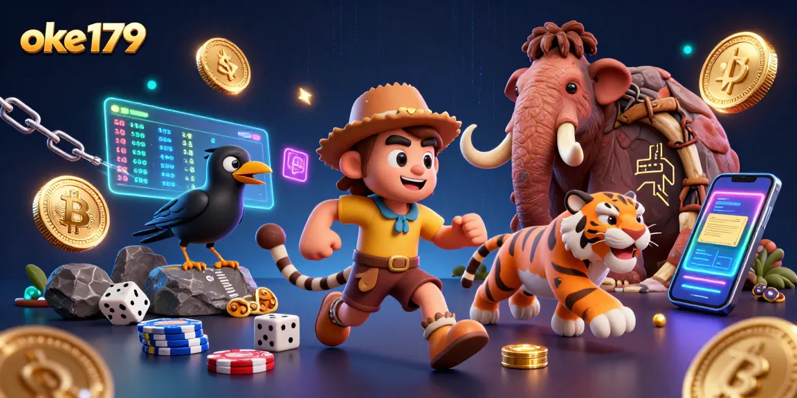 Engage with the vibrant scene of the oke179 caveman casino, featuring unique crypto elements and thrilling action.