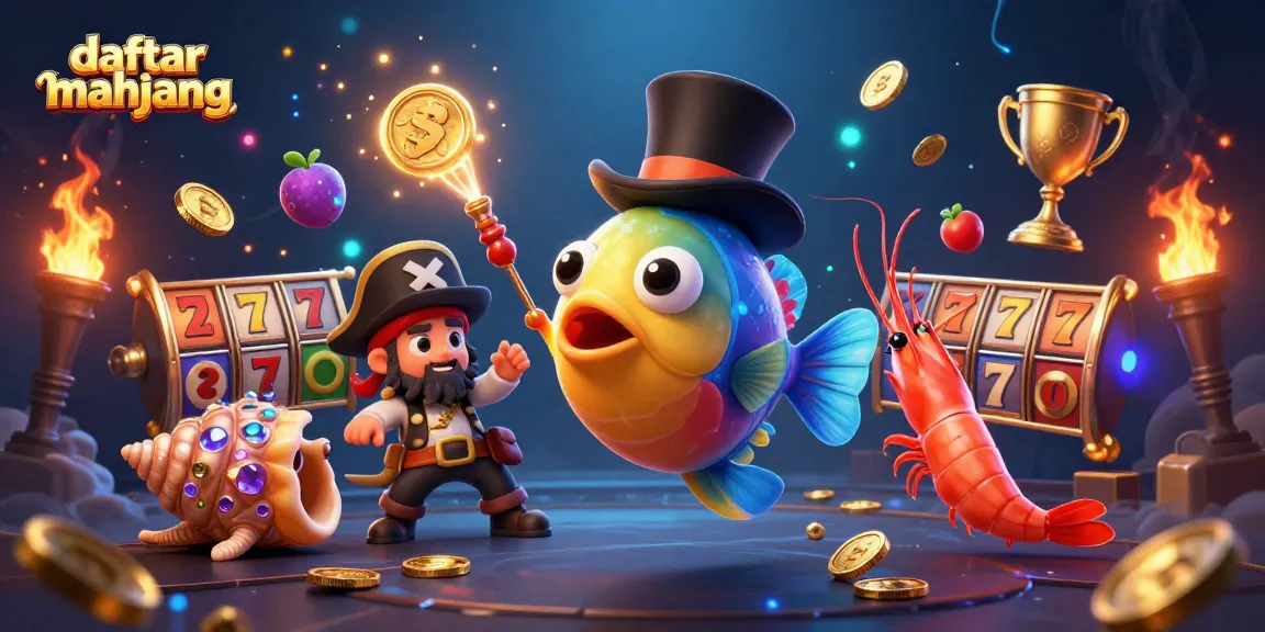 Experience daftar mahjong action as a playful anglerfish attracts coins amid vibrant slot game elements.