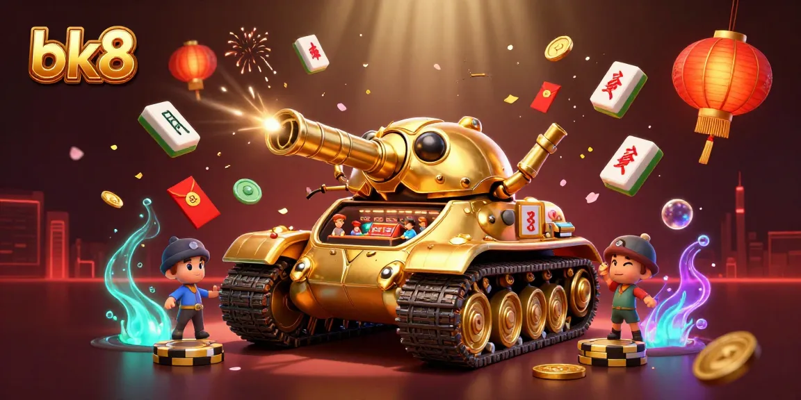 Experience winning thrills and excitement with bk8's vibrant casino adventure in this 3D illustration