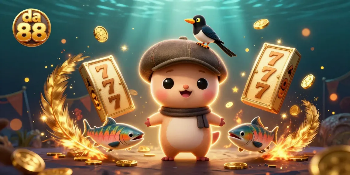 Spin to win at da 88 with baby Nessie and her lucky gold-obsessed companion!