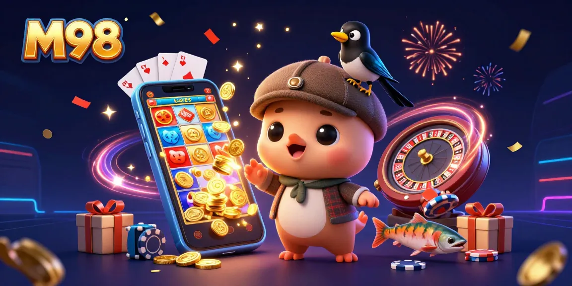 M98 elevates your gaming experience with vibrant slot games and action-packed features.