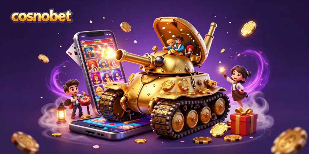 Engage with cosmobet in an ultra-detailed 3D casino scene showcasing vibrant gaming action.